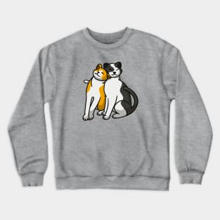 Cuddling cat Crewneck Sweatshirt